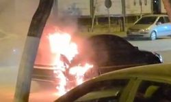 Malatya’da seyir halindeki otomobilde yangın