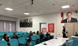 Muğla 112 Acil Çağrı Merkezi çalışanlarına doğru beslenme ve duruş teknikleri anlatıldı