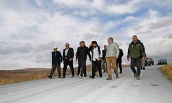 Vali Çiçek, köy yollarını denetledi