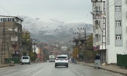 Yüksekova’nın etrafını çevreleyen dağlar beyaza büründü