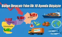 Bölge ihracatı yılın 10 ayında düşüşte