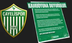 Çayelispor’dan Bahis Soruşturması Açıklaması