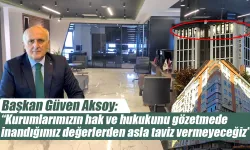 Başkan Aksoy: "Üyelerimize hizmete güçlü bir şekilde devam ediyoruz"