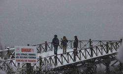 Abant Gölü Milli Parkı’nda kış güzelliği