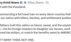 ABD İç Güvenlik Bakanı Kristi Noem’den ABD’ye seyahat yasağı önerisi