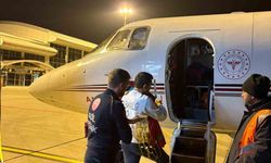 Ağrı’da karaciğer yetmezliği gelişen çocuk uçak ambulansla Ankara’ya sevk edildi