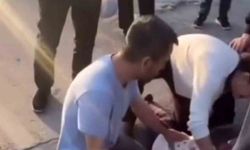 Anne ve 2 çocuğuna yaya geçidinde otomobil çarptı