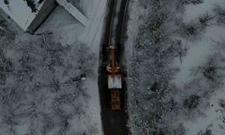 Atakum kırsalında kar mesaisi