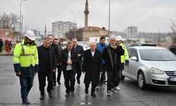 Başkan Büyükkılıç; Kartal Kavşağı altyapı çalışmalarını inceledi