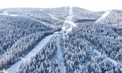 Beyaza bürünen Sarıkamış havadan görüntülendi