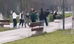 Bursa’da iki grup arasındaki kavga kamerada