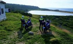 Çanakkale’deki pembe gölün güvenliği jandarma ekiplerinci sağlanıyor