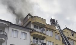 Çatı katındaki kömürlükte yangın paniği