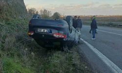 Çaycuma’da otomobil takla atarak durabildi: 1 yaralı