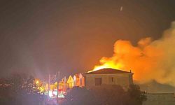 Çeşme’de villa yangını