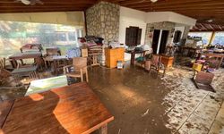 Datça'da sağanak yağış etkili oldu