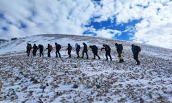 Doğaseverler 3 bin 395 rakımlı Vivara Dağı’nda zirve yaptı