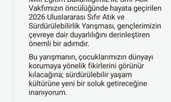 Emine Erdoğan’dan "2026 Uluslararası Sıfır Atık ve Sürdürülebilirlik Yarışması"na ilişkin paylaşım