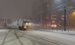 Gaziantep Büyükşehir, kar yağışına karşı tam kadro sahada