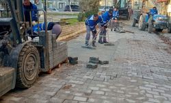 Germencik'te bozulan zeminler onarıldı