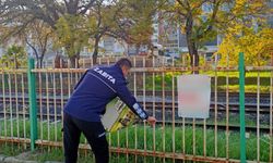 Germencik’te izinsiz afişlere zabıta müdahalesi