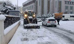 Haliliye Belediyesi ekiplerinden karla yoğun mücadelede