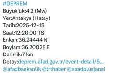 Hatay Valiliği’nden deprem açıklaması