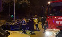 Kaldırıma çarpan otomobil 200 metre savruldu: 1 ölü, 1 ağır yaralı
