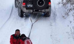 Karın tadını lastikle kayarak çıkardılar