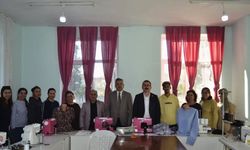 Kaymakam Ateş, Halk Eğitim kursiyerleriyle bir araya geldi