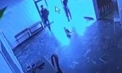 Kediye tekme attı, o anlar kameraya yansıdı