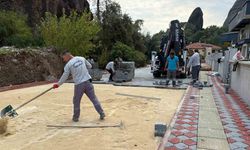 Kemer Kuzdere’de iki sokak arasındaki altyapı çalışmaları tamamlandı