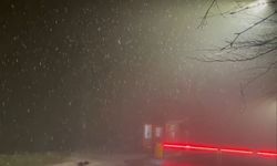 Kış turizmiyle ünlü Kartepe Kuzuyayla’ya kar yağdı