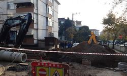 Kocaeli’de altyapı çalışması sırasında doğalgaz borusu patladı