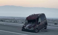 Konya’da hafif ticari araç takla attı: 1 yaralı