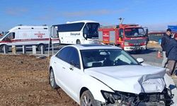 Konya’da iki otomobil çarpıştı: 2 yaralı