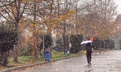 Lapa lapa yağdı, aniden bitti: Kampüste kar sadece 5 dakika sürdü