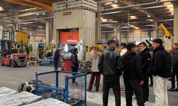 Meslek lisesi öğrencileri üretim süreçlerini yerinde öğreniyor