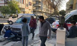 Milas'ta ticari araç ile çarpışan motosiklet sürücüsü yaralandı