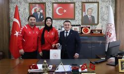 Milli Judocu Hatice Nur Göktaş, İl Müdürü Demir ile bir araya geldi