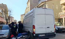 Motosikletten düşen kurye yaralandı