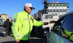 Ordu'da polis ekiplerinden trafik denetimleri
