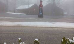 Samanlı Dağları'nın zirvesinde kar yağışı devam ediyor