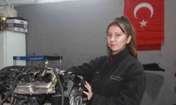 Sanayinin tek kız çırağı: 17 yaşındaki Dilem, hayalinin peşinde koşuyor