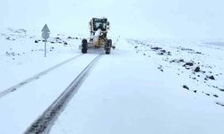 Şanlıurfa'da yoğun kar yağışı nedeniyle bazı yollar trafiğe kapatıldı