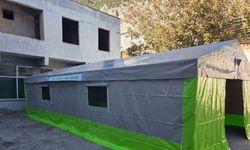 Sazlı Mahallesi’ne hayırsever desteği ile taziye çadırı kazandırıldı