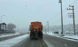 Siirt'te ekiplerin karla mücadele çalışmaları sürüyor