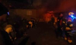 Sındırgı’da hayvan damı ve samanlıkta yangın