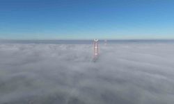 Sis içinde kalan 1915 Çanakkale Köprüsü’nde görsel şölen