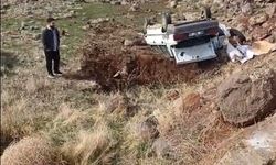 Siverek'te otomobil köprüden uçtu, sürücü yaralandı